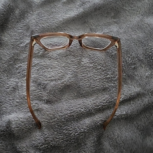 Zeelol tan wide frame prescription glasses - Picture 3 of 4